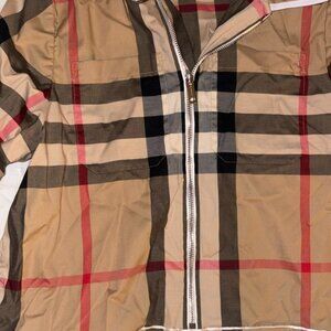 Check cotton-blend shirt dress